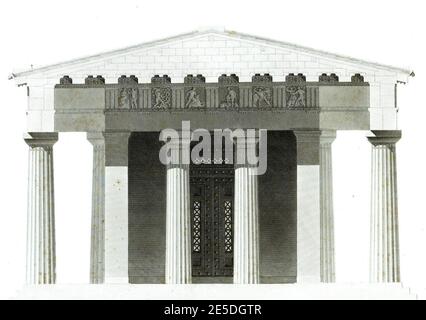 Metopes-temple-zeus-olympie. Stock Photo