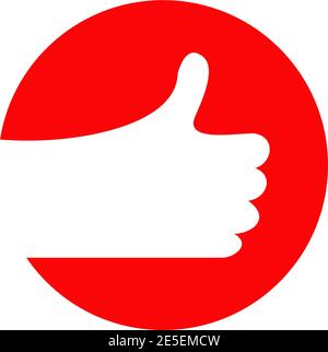 good rate logo with hand thumb up design vector template Stock Vector