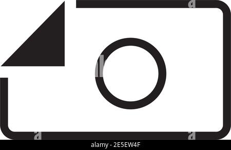 Camera icon logo design vector template Stock Vector