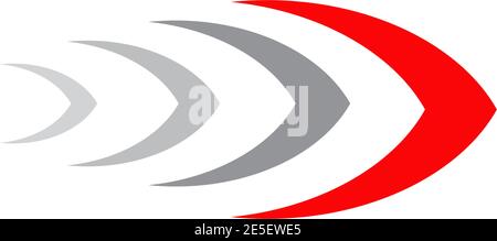Speed arrow icon logo design vector template Stock Vector