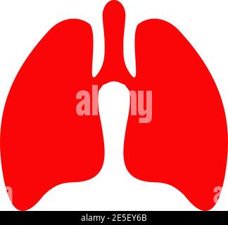 Lung medical logo design vector template Stock Vector