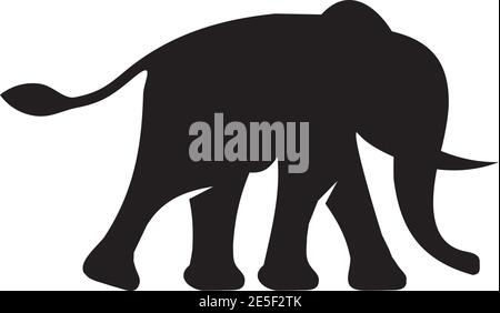 Elephant animal logo design vector template Stock Vector