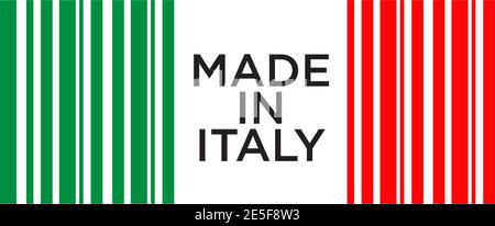 Italian product emblem logo design vector template Stock Vector