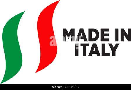 Italian product emblem logo design vector template Stock Vector