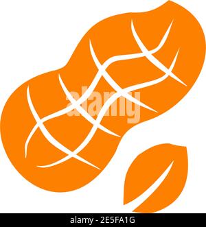 Peanut plant logo design  vector template Stock Vector