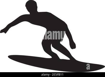 Surfer logo icon design vector template Stock Vector