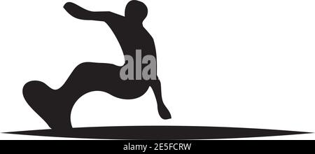 Surfer logo icon design vector template Stock Vector