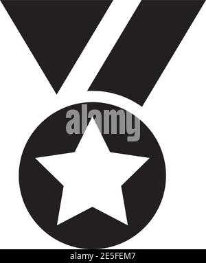Medal icon logo design vector illustration template Stock Vector
