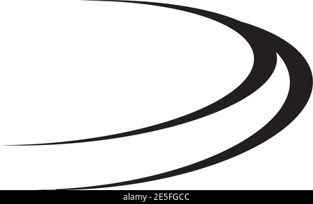 Road icon logo design inspiration vector template Stock Vector