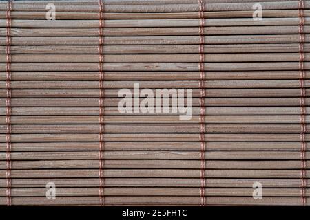 Texture of a Japanese bamboo carpet Stock Photo