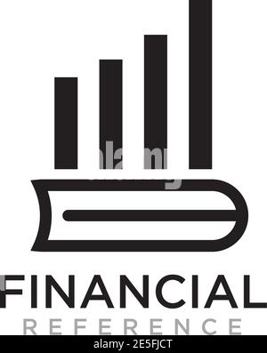 Financial book logo design vector template Stock Vector