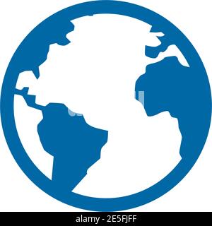 Globe icon logo design inspiration vector template Stock Vector
