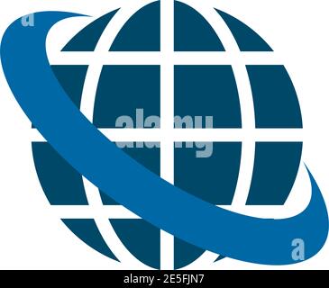 Globe icon logo design inspiration vector template Stock Vector