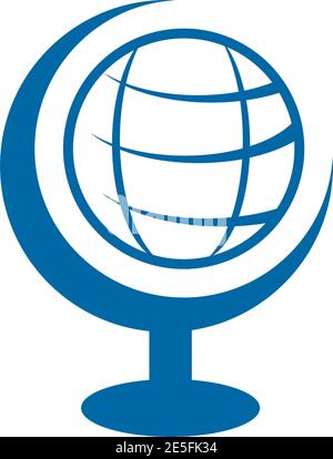 Globe icon logo design inspiration vector template Stock Vector