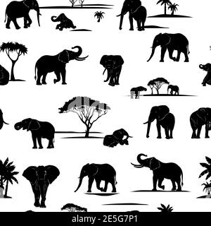elephant, figure, vector, graphic, image, pattern, illustration Stock Vector