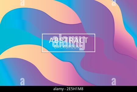 Color gradient background design. Abstract geometric background with liquid shapes. Stock Vector