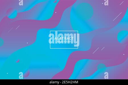 Abstract geometric background with liquid shapes Stock Vector
