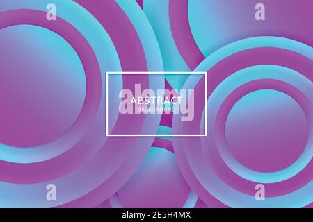 Colorful geometric background. Circles shapes composition. Eps10 vector. Stock Vector