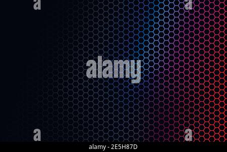 Abstract hexagon background , Technology polygonal concept. Stock Vector