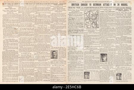 1917 Daily Sketch Aircraft strike settled Stock Photo