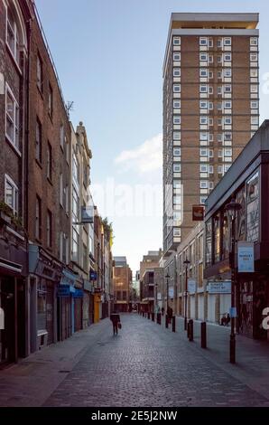 Deserted London - Berwick Street in Soho during lockdown. Stock Photo