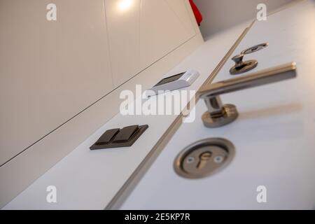 Door electronic access control system machine. Stock Photo