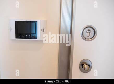 Door electronic access control system machine. Stock Photo