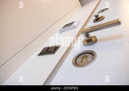 Door electronic access control system machine. Stock Photo