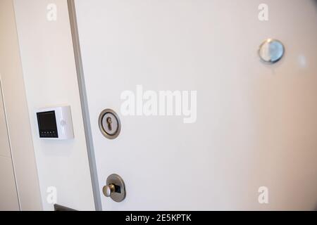 Door electronic access control system machine. Stock Photo