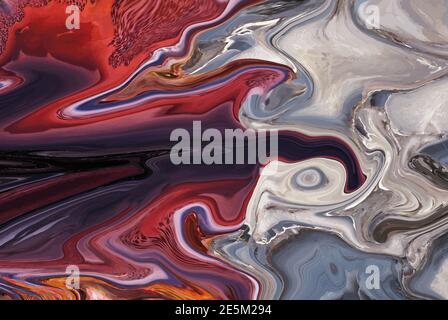 Minimalist cover with liquid marble texture for postcard, booklet, banner. Vector illustration Stock Vector