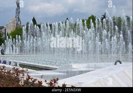 NDK Fountain in Sofia Bulgaria Stock Photo