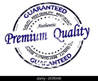 Rubber stamp with text premium quality inside, vector illustration Stock Photo