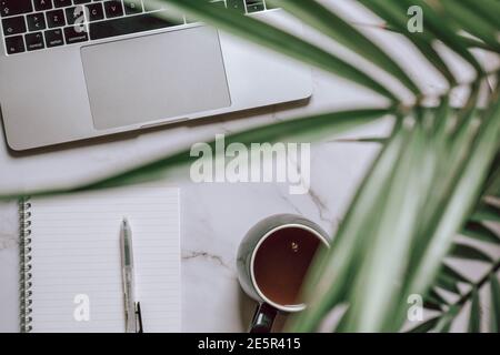 Office flatlay Stock Photo