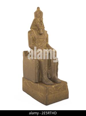 Sculpture of an ancient Egyptian pharaoh Stock Photo - Alamy