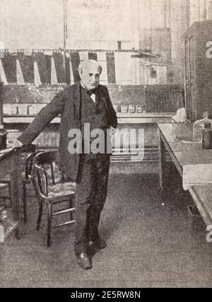 Thomas Edison in 1911. Stock Photo