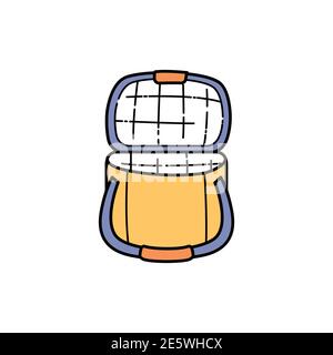 Thermo bag olor line icon. Pictogram for web page, mobile app, promo. UI UX GUI design element. Editable stroke. Stock Vector