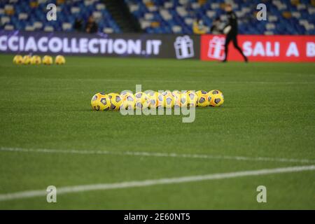 Naples, Campania, Italy. 9th Feb, 2016. During the Italian Cup Football match SSC Napoli vs FC Spezia on January 28, 2020 at the Diego Armano Maradona stadium in Naples.In picture: Credit: Fabio Sasso/ZUMA Wire/Alamy Live News Stock Photo