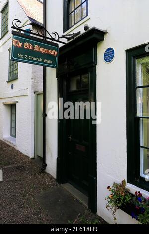 The Old Dispensary, Horncastle town, Lincolnshire, England, UK Stock Photo