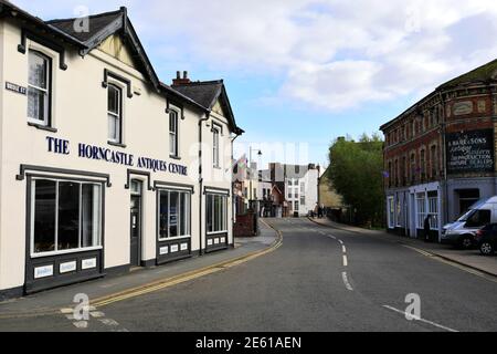 Town centre view in Horncastle town, Lincolnshire, England, UK Stock Photo