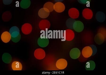 Abstract bokeh lights pattern background. Colorful circles. Stock Photo