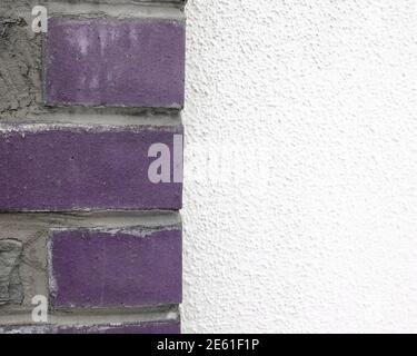 January 2021 - Masonry wall details for background or texture in  Portishead, North Somerset, UK Stock Photo