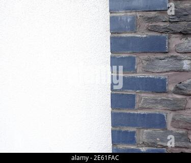 January 2021 - Masonry wall details for background or texture in  Portishead, North Somerset, UK Stock Photo