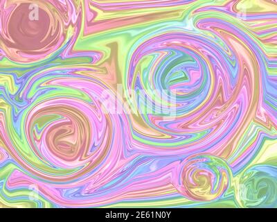 liquid swirl marble pattern background in pastel color, modern swirl pattern abstract background Stock Photo