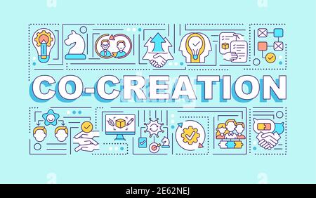 Successful collective creativity word concepts banner Stock Vector