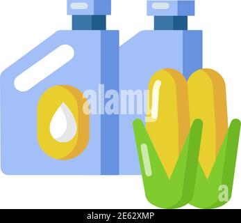 Biofuel vector flat color icon Stock Vector