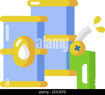 Petroleum vector flat color icon Stock Vector