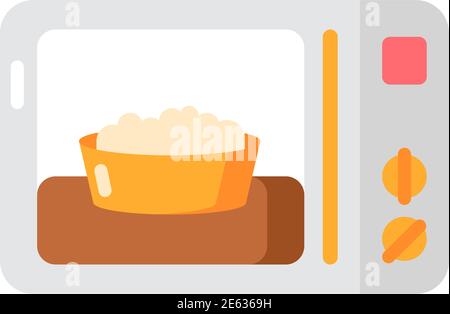 Ready meal vector flat color icon Stock Vector