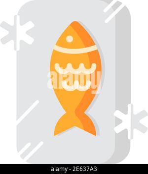 Frozen food vector flat color icon Stock Vector