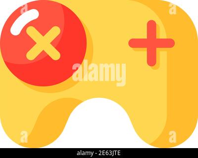 Games app vector flat color icon Stock Vector