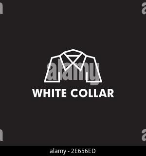 White collar logo icon design vector template Stock Vector